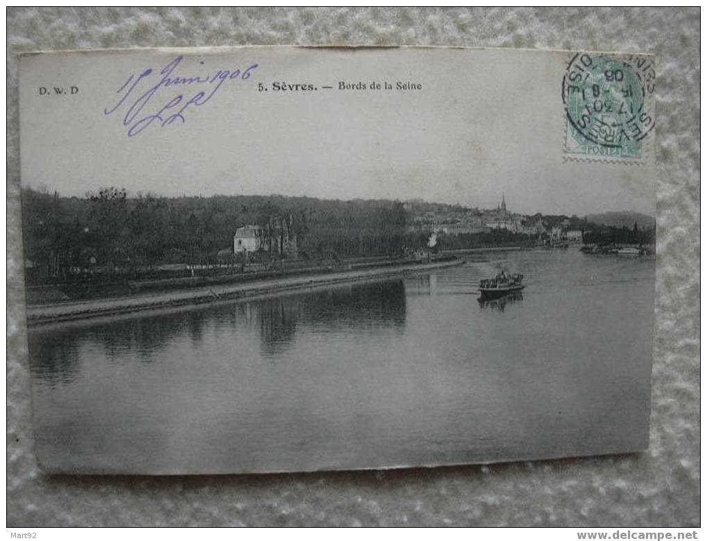 92 SEVRES  BORDS DE LA SEINE - Sevres