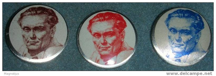 Tito, President Of Yugoslavia, Pins,politics - Celebrities