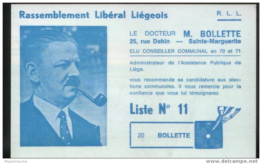 Liege  Docteur Bolette Rue Dehin 25 - Parteien & Wahlen