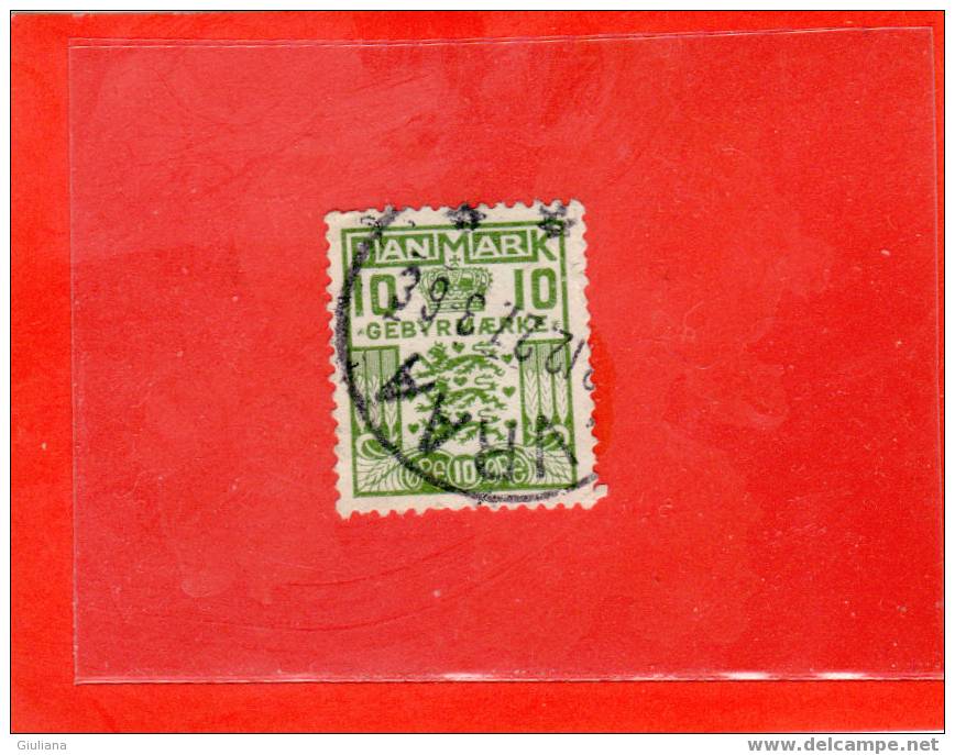 Danimarca - N. 20  Used (Unificato) 1926-30  Segnatasse - Port Dû (Taxe)