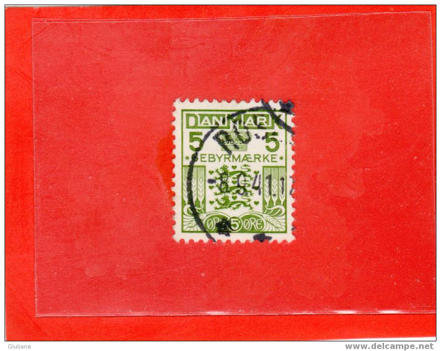 Danimarca - N. 34  Used (Unificato) 1934   Segnatasse - Postage Due