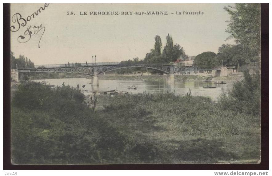 94..VAL DE MARNE LE PERREUX..LA PASSERELLE...ECRITE...?(?¿?)? - Le Perreux Sur Marne