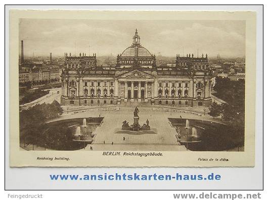 D 4165 - Berlin. Reichstagsgebäude - Ak, Nicht Gelaufen - Tiergarten