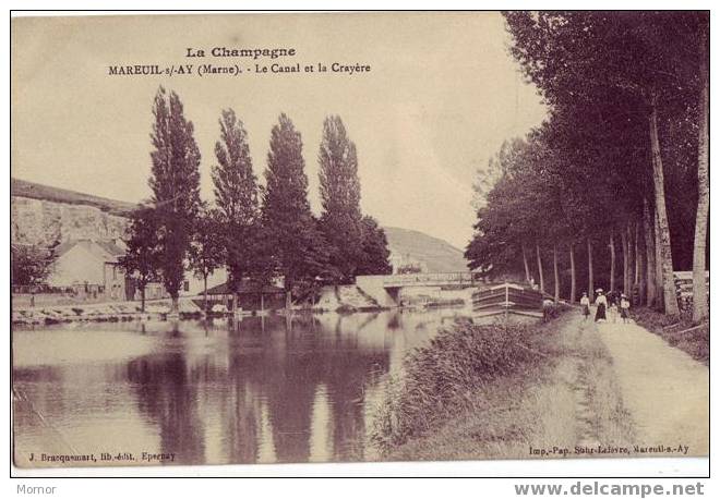 MAREUIL-sur-AY Le Canal Et La Crayère - Mareuil-sur-Ay