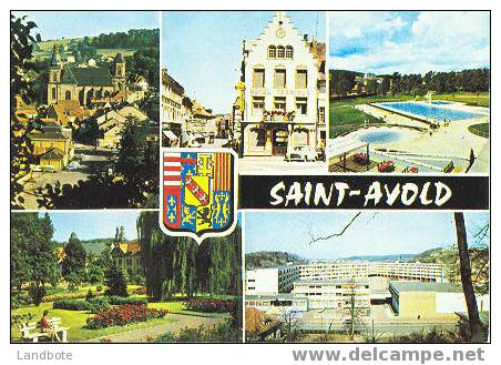 Saint-Avould L'Eglise St. Nabot - La Place De La Victoire - L'ensemble Nautique - Le Jardin Public Le Lycée - Saint-Avold