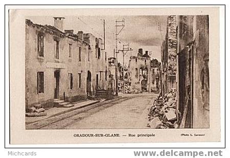 CPA 87 ORADOUR SUR GLANE - Rue Principale - Oradour Sur Glane