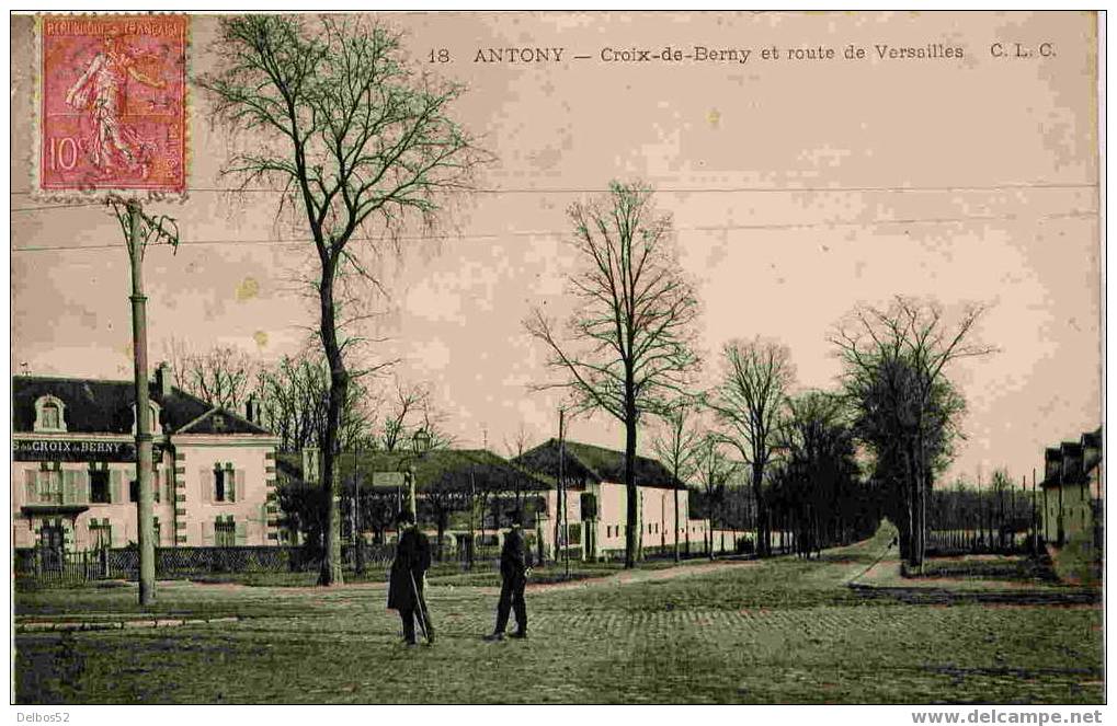 ANTONY - La Croix De Berny Et Route De Versailles - Antony