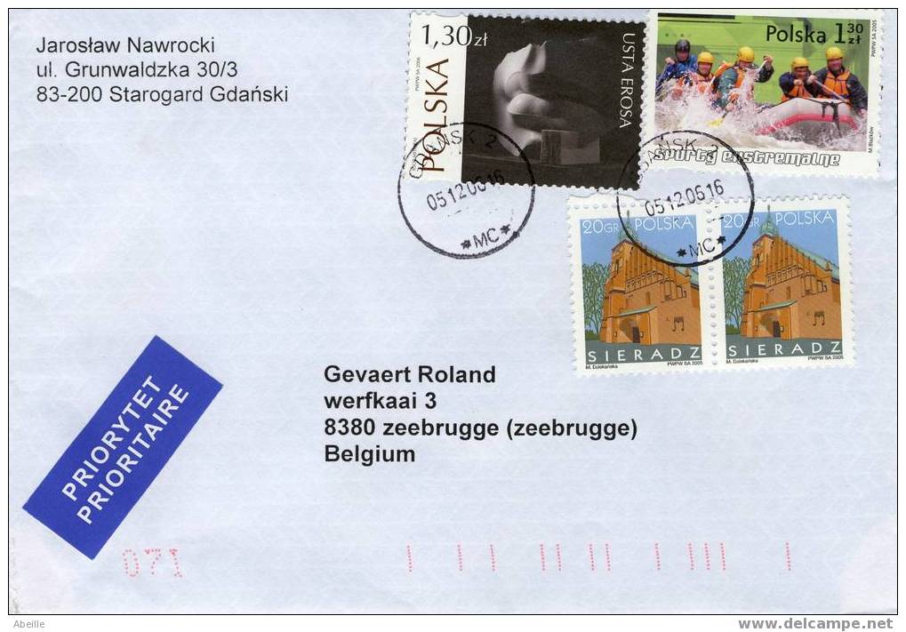 6810  LETTRE POLOGNE. - Canoa