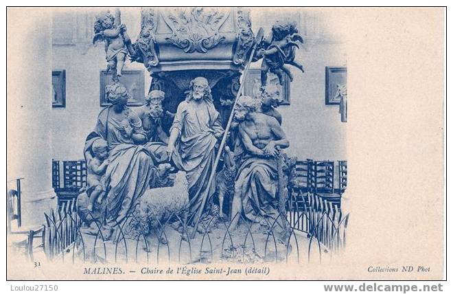MALINES - Chaire De L'Eglise Saint-Jean (détail) - Malines