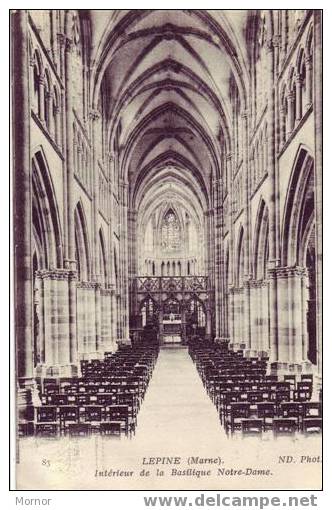 LEPINE Interieur De La  Basilique Notre-Dame - L'Epine