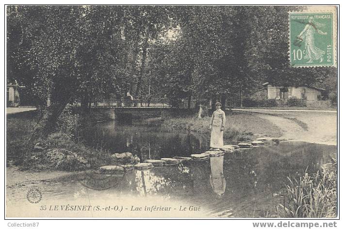 78 - YVELINES - LE VESINET - LAC INFERIEUR - LE GUE - Edit. L´ABEILLE 35 - Le Vésinet