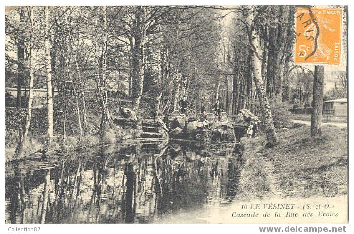 78 - YVELINES - LE VESINET - CASCADE De La RUE Des ECOLES - Edit. L´ABEILLE 10 - Le Vésinet