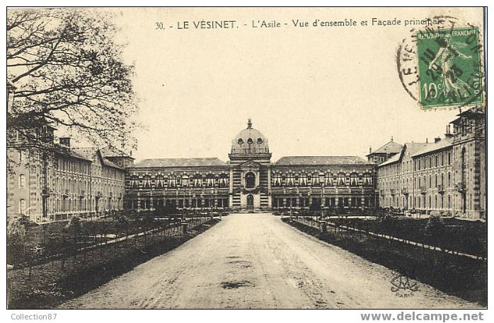 78 - YVELINES - LE VESINET - L´ASILE - FACADE PRINCIPALE - Edit. L´ABEILLE 30 - Le Vésinet