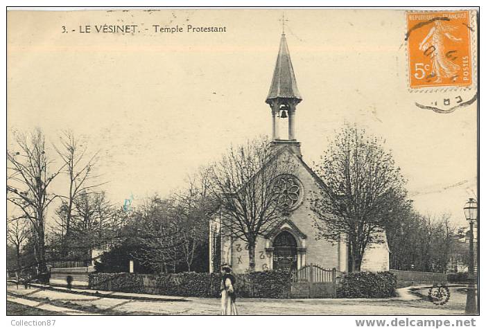 78 - YVELINES - LE VESINET - TEMPLE PROTESTANT - Edit. L´ABEILLE 3 - Le Vésinet