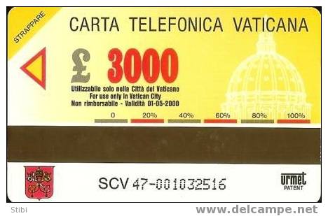 Vatican - 47 - Milionesima Carta Telefonica Vaticana - 24.900ex - Vatican