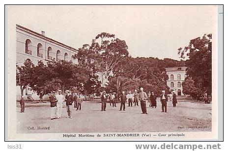 Dép 83  - Santé - Militaria - A175 - Saint Mandrier Sur Mer - Hôpital Maritime - Cour Principale - Bon état - Saint-Mandrier-sur-Mer