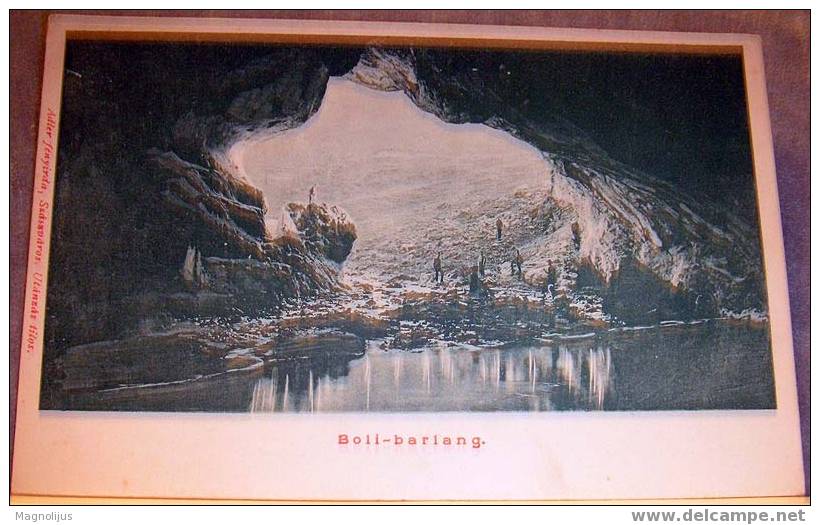 Caves,Grotta,mountains,vintage Postcard,Boli-barlang,expedition,event,people,geology,lake - Alpinisme
