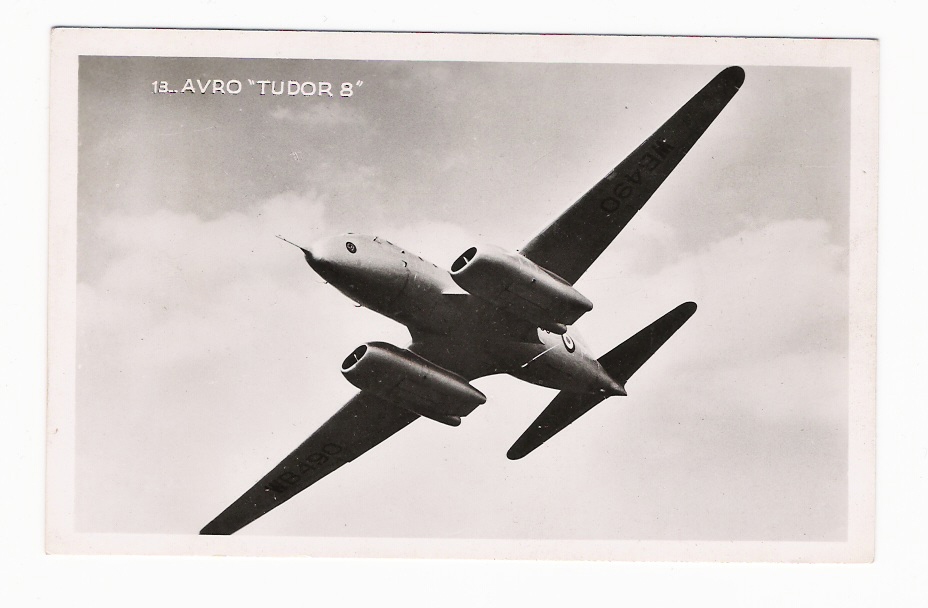 AVIATION  /  R.A.F. /  AVRO  " TUDOR 8 "  /   N° 13   Editions Superluxe - Paris    ( SUPERBE  CPA ) - 1939-1945: 2. Weltkrieg
