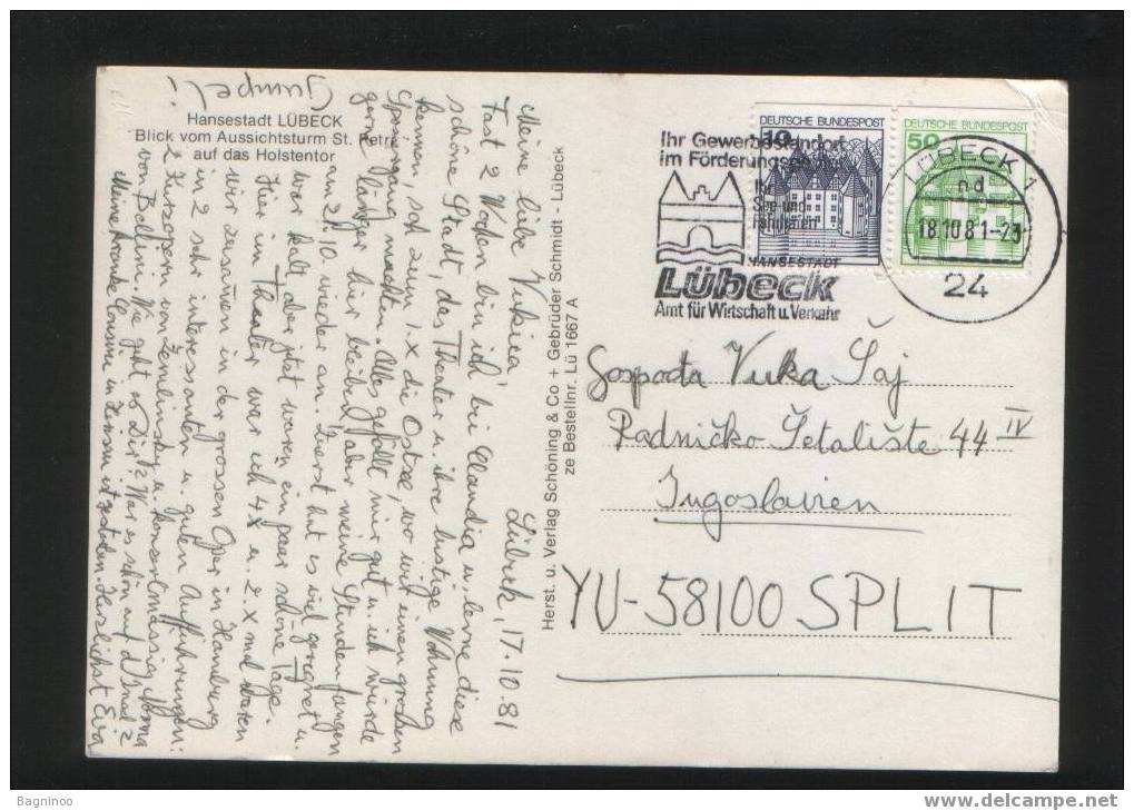 LUBECK Postcard GERMANY - Luebeck