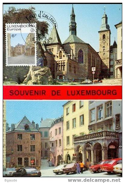 LUXEMBOURG   1977 EUROPA CEPT CARTE MAXIMUM NUM.YVERT  895 LUXEMBOURG - 1977