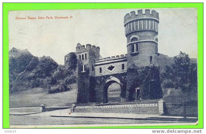 CINCINNATI, OHIO - ELSINORE TOWER, EDEN PARK - TRAVEL IN 1907 - TOM JONES - - Cincinnati