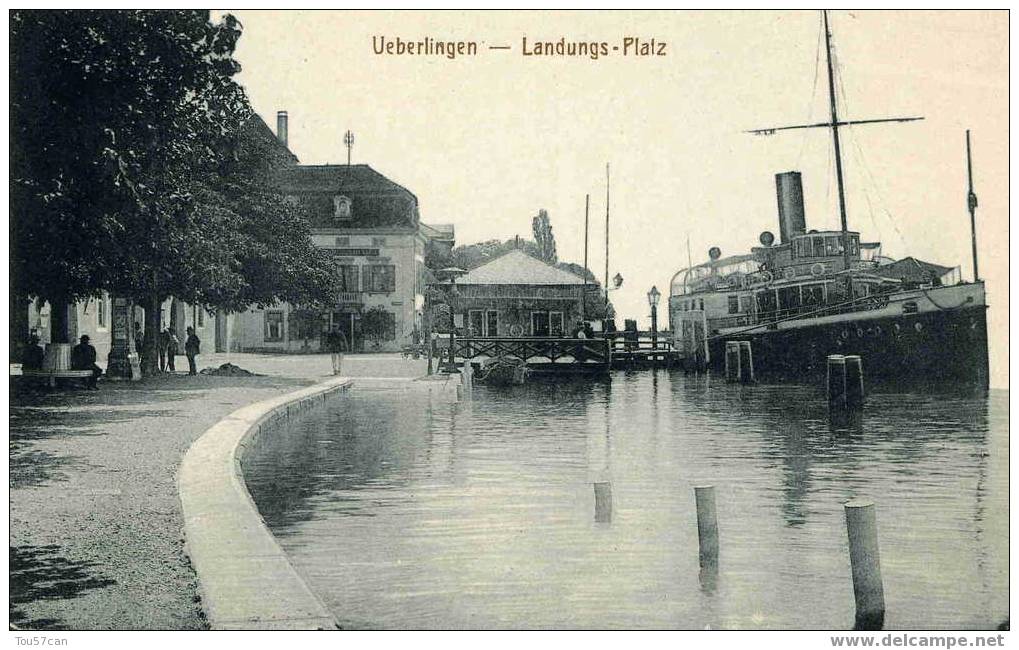 UEBERLINGEN - BADEN-WÜRTTEMBERG - DEUTSCHLAND - SCHÖNE BELEBTE ANSICHTPOSTKARTE. - Ueberlingen