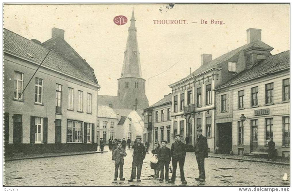 Thourout - De Burg - Geanimeerd - Feldpost Stempel 1915 - Torhout