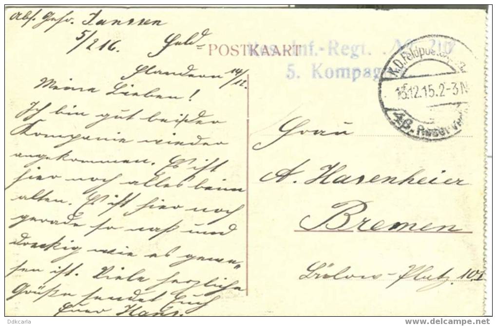 Thourout - De Burg - Geanimeerd - Feldpost Stempel 1915 - Torhout