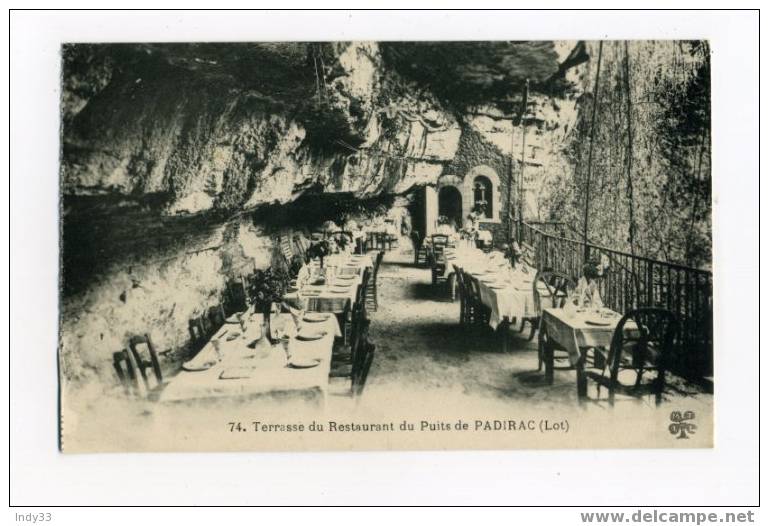 -  FRANCE 46 . TERRASSE DU RESTAURANT DU PUITS DE PADIRAC . - Restaurantes