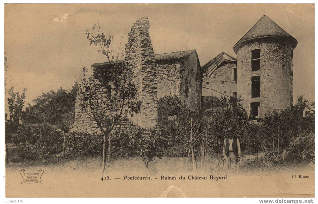 38 / PONTCHARRA / RUINES DU CHATEAU BAYARD / ANIMEE - Pontcharra