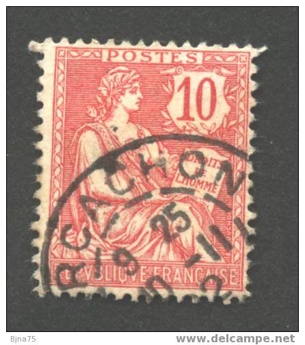 FRANCE    N° YT 124    -      Cote 1.25 Euro     -      Oblitéré  ARCACHON - Gebraucht