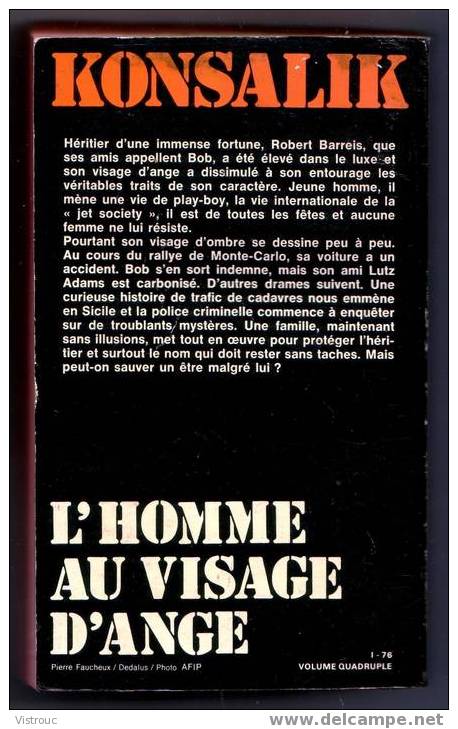 KONSALIK, "l'homme Au Visage D'ange", PRESS-POCKET N°1240 - Aventura