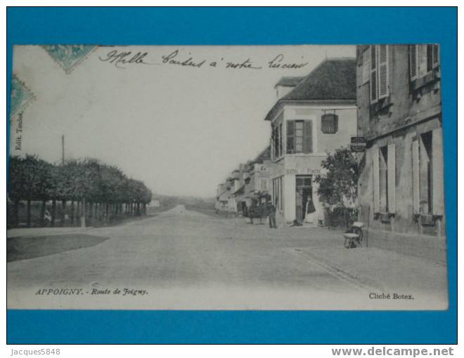 89) Appoigny - Hotel St-fiacre  Route De Joigny - ANNEE 1904 - EDIT Toulot- Tres Belle Carte - Appoigny