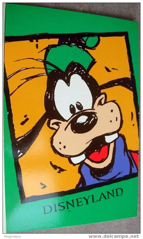 Goofy, Disney, Cartoon, Postcard - Disneyland