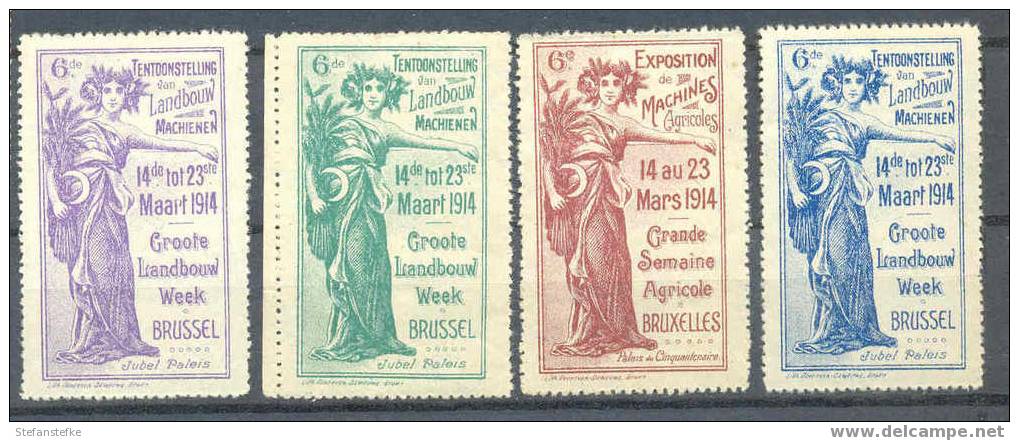 Belgie Ocb Nr :  Vicindo Bruxelles 1914 Met Scharnier (zie Scan) - Privées & Locales [PR & LO]