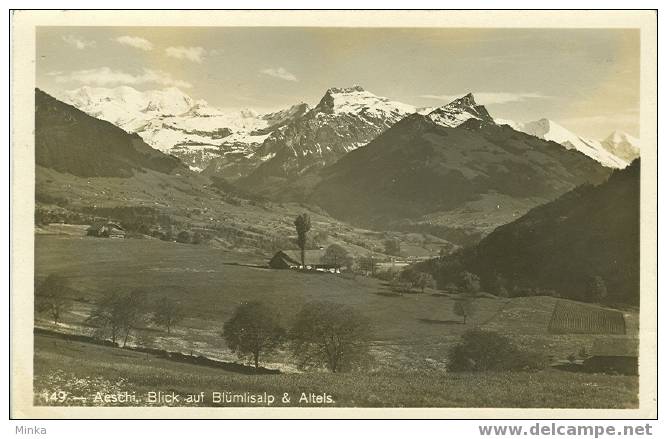 Aeschi, Blick Auf Blümlisalp & Altels - Aeschi Bei Spiez