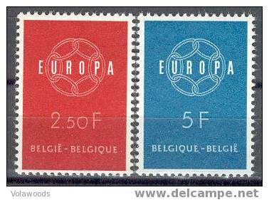 Belgio - Serie Completa Nuova: Europa CEPT - 1959