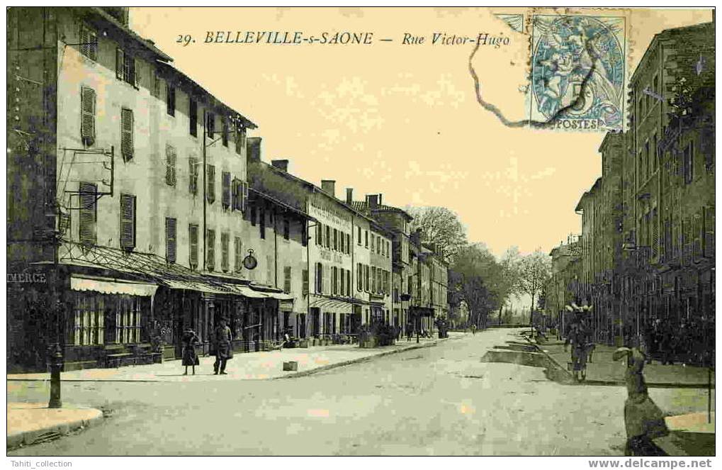BELLEVILLE-sur-SAÔNE - Rue Victor-Hugo - Belleville Sur Saone