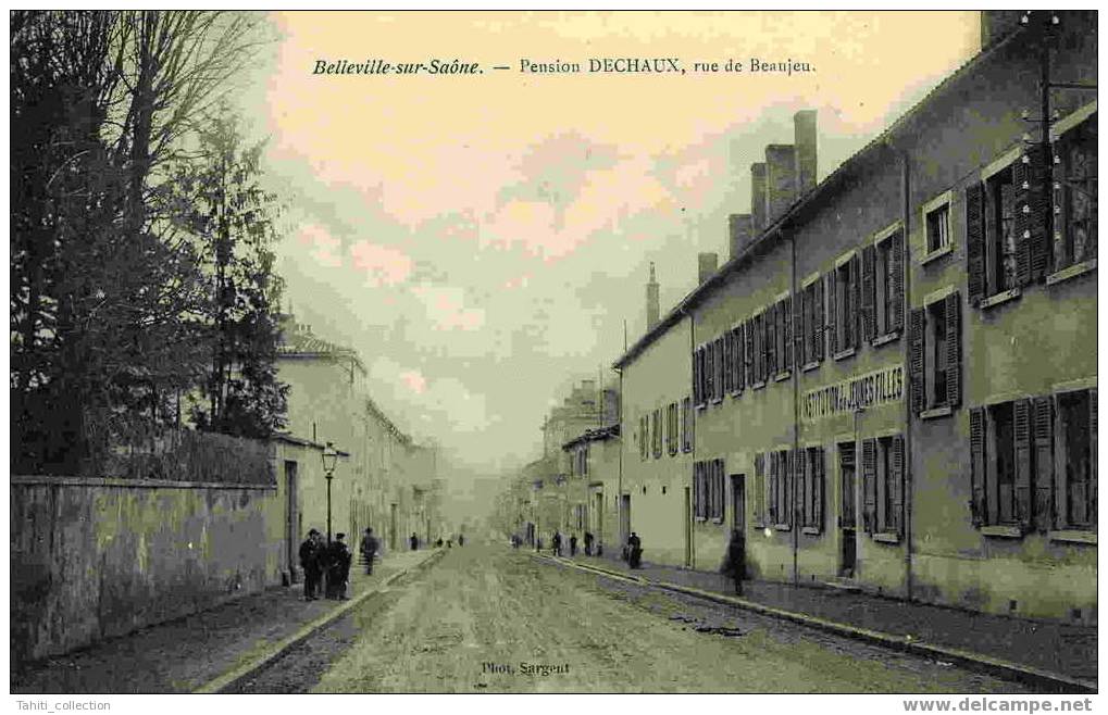 BELLEVILLE-sur-SAÔNE - Pension DECHAUX - Rue De Beaujeu - Belleville Sur Saone