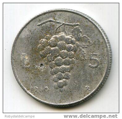 ITALIA REPUBBLICA - 5 Lire Italma - 1950 - 5 Lire