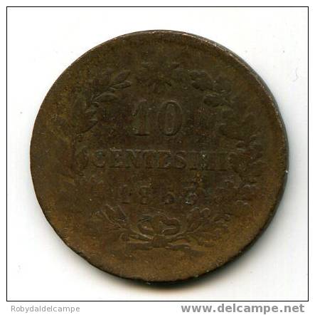 ITALIA REGNO - 10 Centesimi Rame - 1863 - 1861-1878 : Vittoro Emanuele II