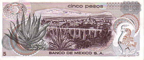 MEXIQUE    5 Pesos   Daté Du 27-06-1972    Pick 62c    ***** BILLET  NEUF ***** - México