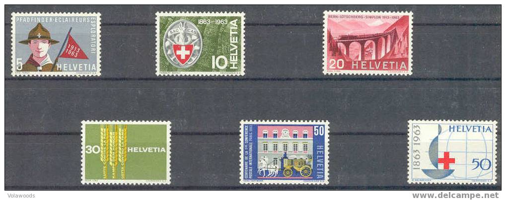 Svizzera - Serie Nuova Non Linguellata: Commemorativi E Di Propaganda MNH - Unused Stamps