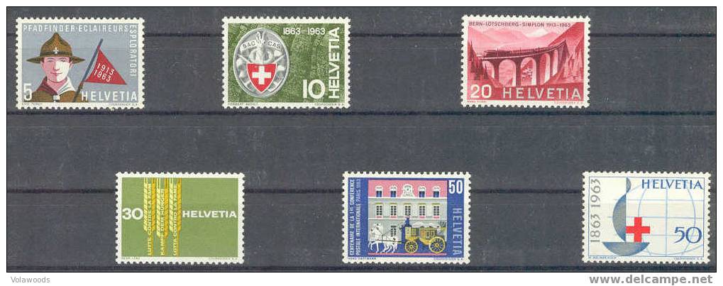 Svizzera - Serie Nuova Non Linguellata: Commemorativi E Di Propaganda MNH - Nuevos