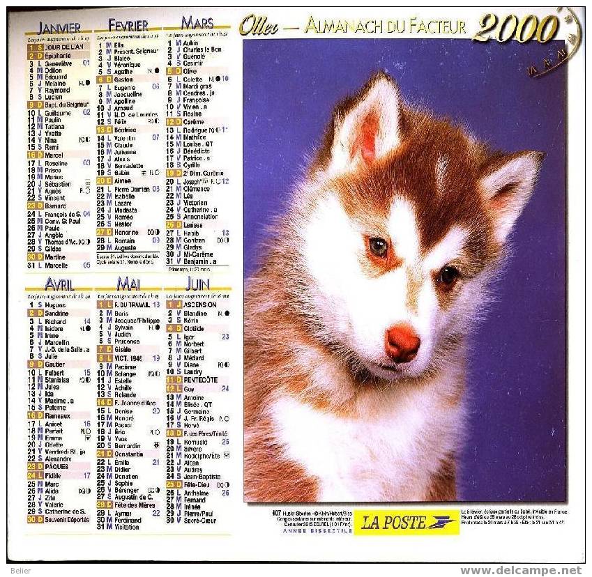 CALENDRIER ALMANACH 2000 - Big : 1991-00