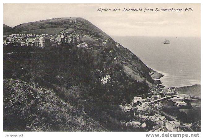 Lynton And Lynmouth From Summerhouse Hill - (c1520) - Lynmouth & Lynton