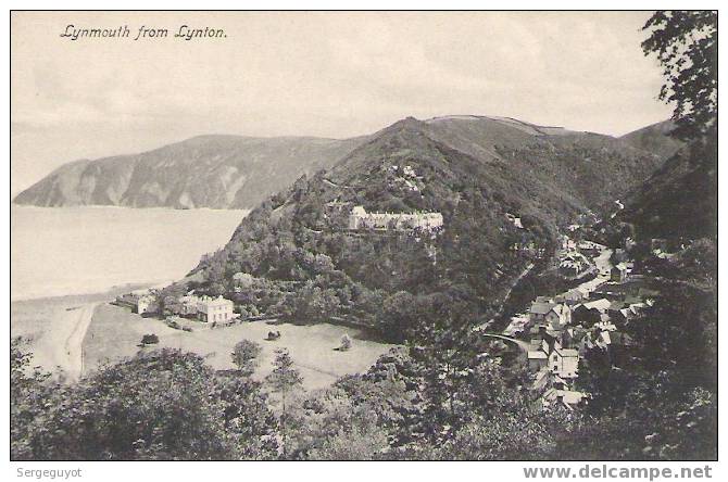 Lynmouth From Lynton - (c1521) - Lynmouth & Lynton