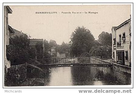 CPA 88 RAMBERVILLIERS - Passerelle Rousselot - La Mortagne - Rambervillers