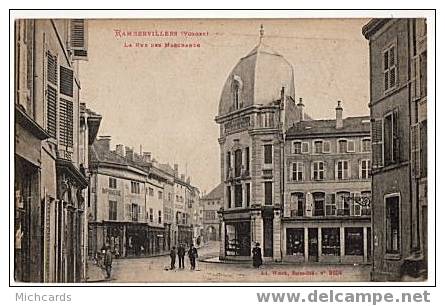 CPA 88 RAMBERVILLIERS - La Rue Des Marchands - Rambervillers