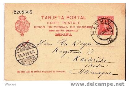 EE063  - SPANIEN -/ 1904 – Madrid/Deutschland, Karlsruhe - 1850-1931